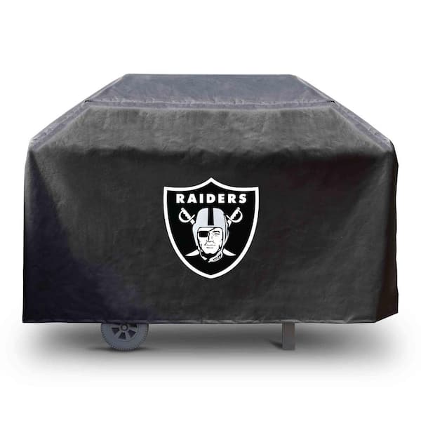 FANMATS NFL-Las Vegas Raiders Rectangular Black Grill Cover - 68 in. x 21 in. x 35 in.