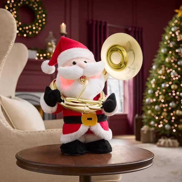 Animated LED Santa Playing Tuba