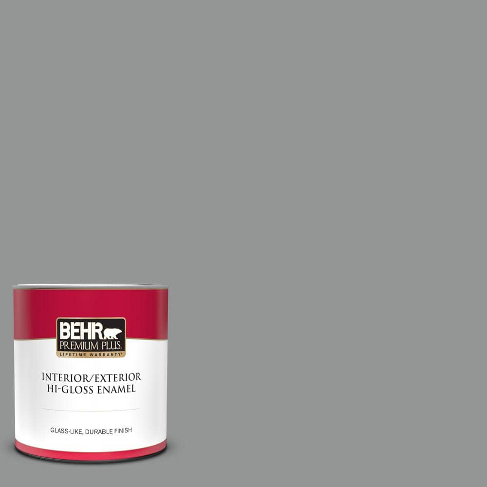 BEHR PREMIUM PLUS 1 qt. PPU2419 Shark Fin HiGloss Enamel Interior