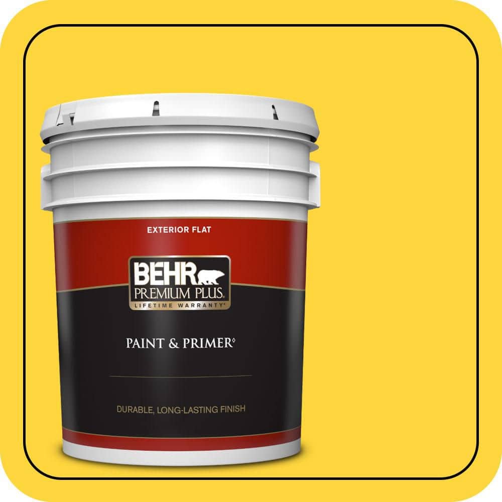 5 gal. #380B-6 Lemon Tart Flat Exterior Paint & Primer price history on PriceWatchPro