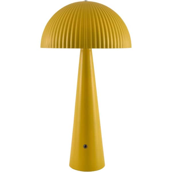 Phileas PHL-007 18 in. H x 10 in. W x 10 in. D Accent Table Lamp, Yellow