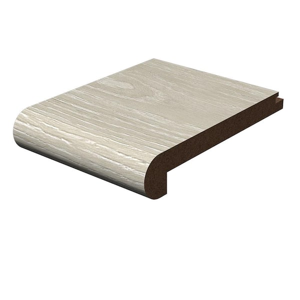 Classic Corvin Flush Stair Nose 0.95 in. T x 4.47 in. W x 94 in. L Smooth Wood Look Laminate Moulding/Trim