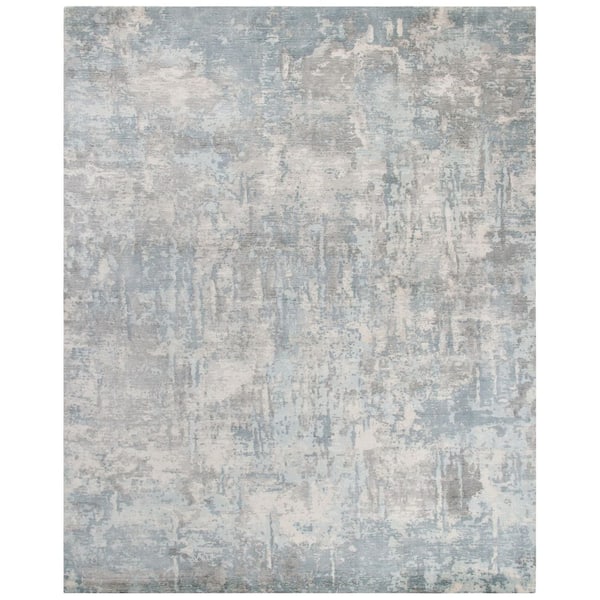 Mirage 8 ft. x 10 ft. Turquoise/Gray Abstract Area Rug