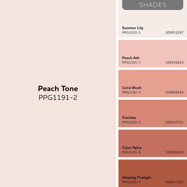 Glidden Premium 1 qt. PPG1191-2 Peach Tone Flat Interior Latex