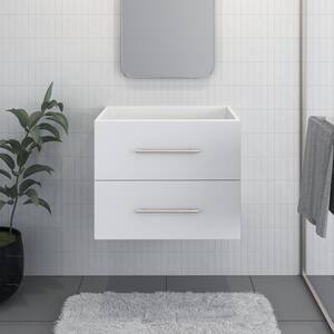 Napa 30 in. W x 22 in. D x 21 in. H Single Sink Bath Vanity Cabinet without Top in White, Wall Mounted