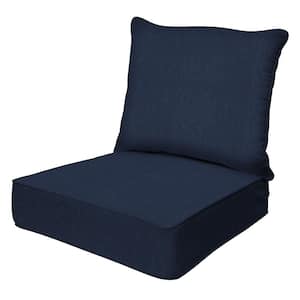 BLISSWALK Outdoor Deep Seat Square Cushion/Pillow Set 24x24 18x24