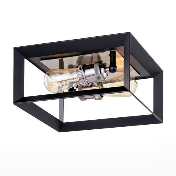 walden forge 2 light flush mount