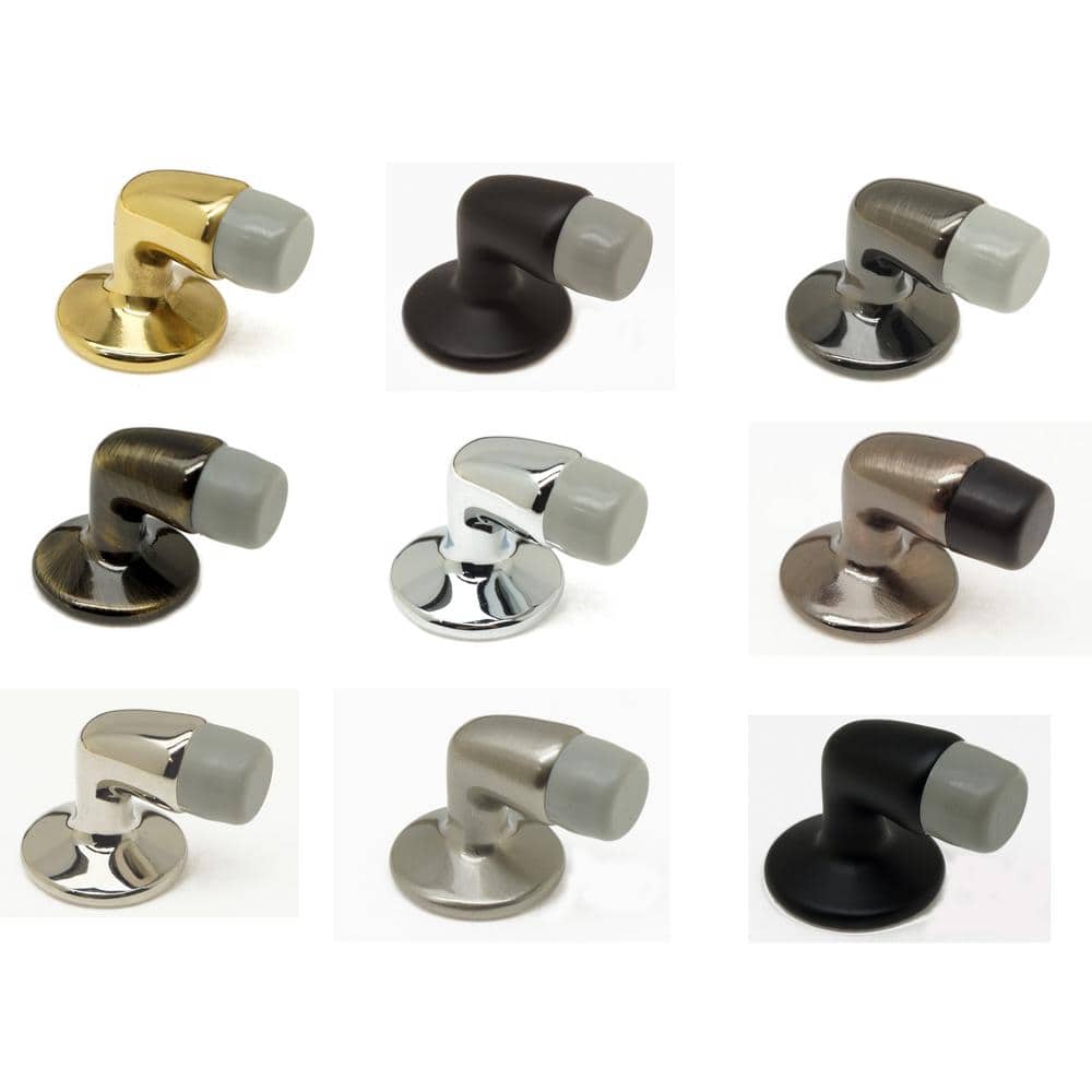 Matte Black Solid Brass Gooseneck Floor Door Stop