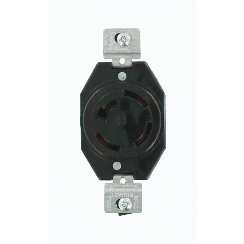 Leviton 20 Amp 120/208-Volt 3-Phase Flush Mounting Non-Grounding ...