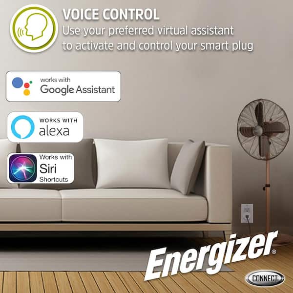 Energizer Connect Smart Indoor Plug with Automation, Remote Access and  Voice Control - 2 Pack; Compatible with Alexa and - Micro Center