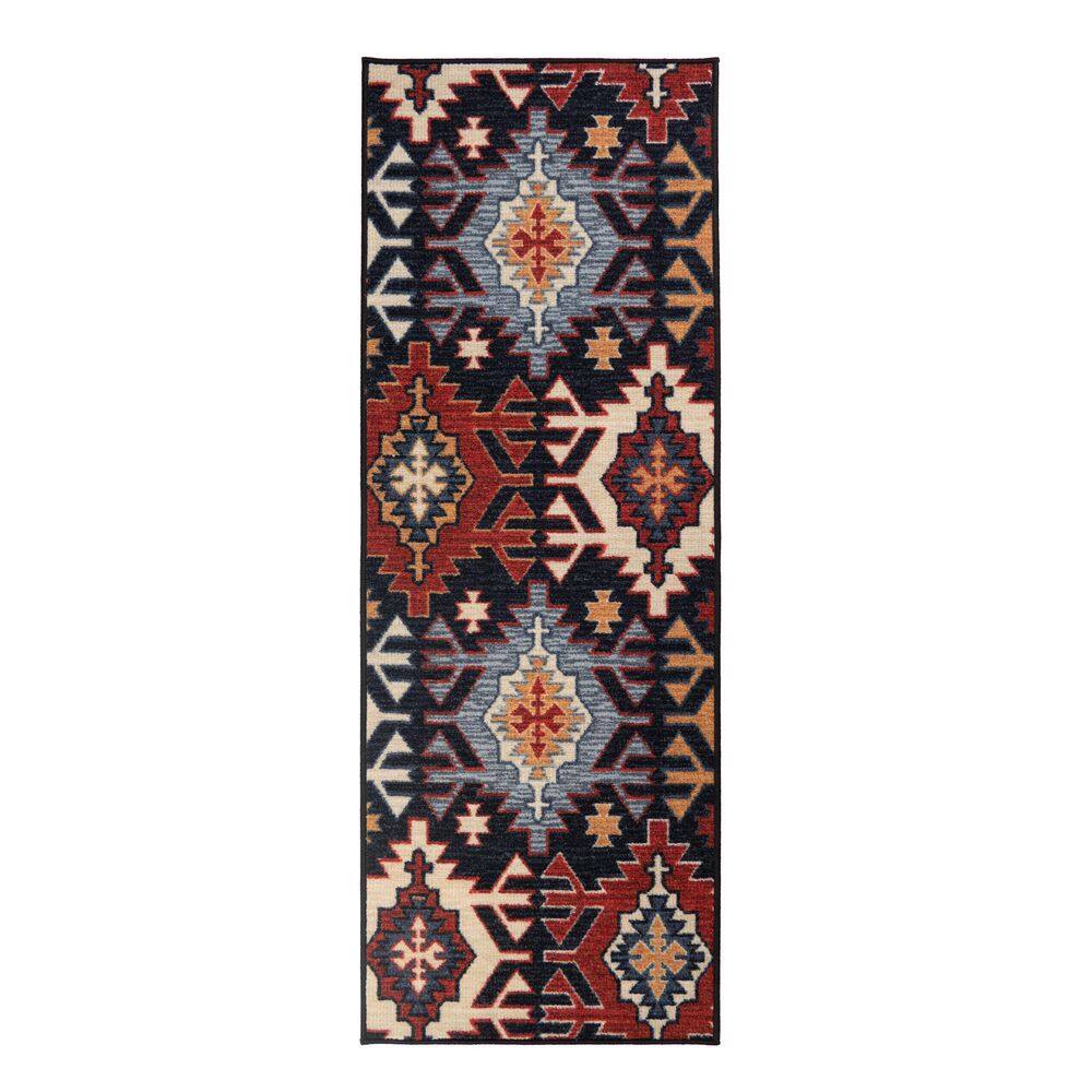 RugStylesOnline Custom Size Runner Rug Southwestern Design Black 26 in ...