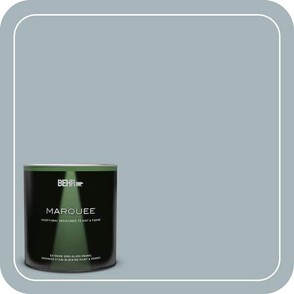 BEHR MARQUEE 1 qt. #ECC-22-2 Bay View Semi-Gloss Enamel Exterior Paint & Primer