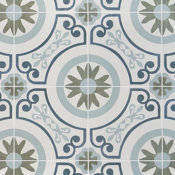 Ivy Hill Tile Aster Garden Square 9 in. x 9 in. Matte