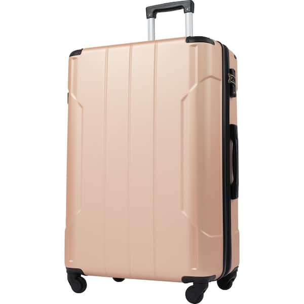 Aoibox 24 in. Gold Lightweight Hardshell Luggage Spinner Suitcase with TSA  Lock (Single Luggage) SNMX3043 - The Home Depot