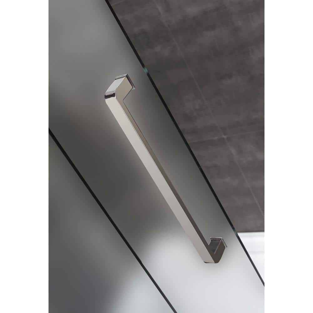 Moselle 48" x 77.5" Frameless Frosted Tempered Glass Shower Enclosure