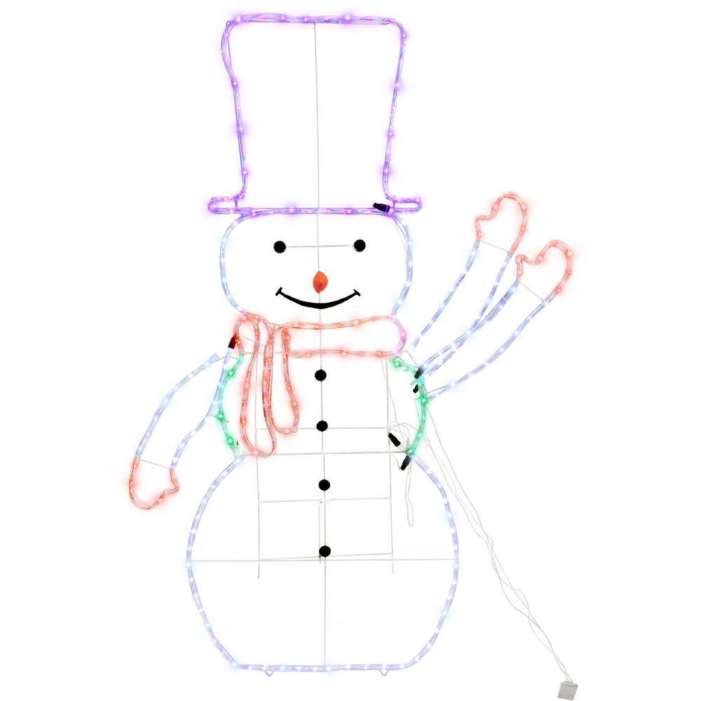 Fraser Hill Farm 5-Ft. Prelit LED Christmas Snowman with