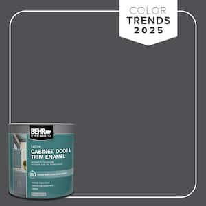 1 qt. #PPU18-01 Cracked Pepper Satin Enamel Interior/Exterior Cabinet, Door & Trim Paint