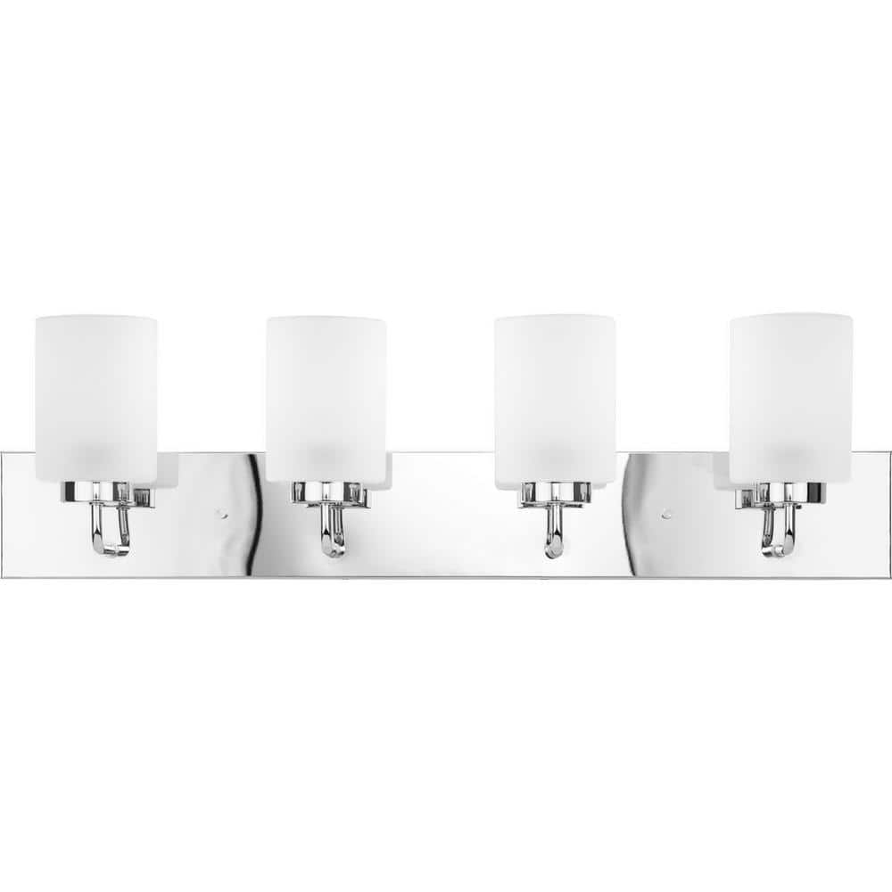 Merry Collection 4-Light Polished Chrome Bath Vanity Light