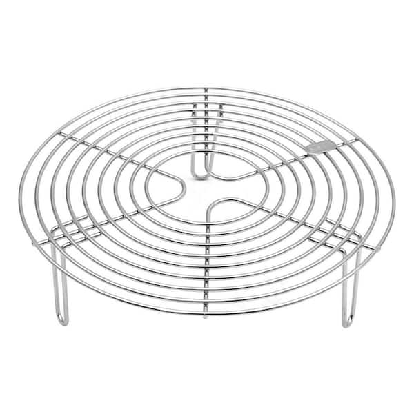 Numhew 9.5 in. Round Wire Steamer Rack, Stainless Steel Cooling Rack, Pot Trivet, Cooking Rack for Baking