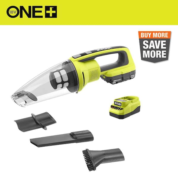 RYOBI ONE+ 18V Cordless Performance Hand Vacuum Kit with 2.0 Ah