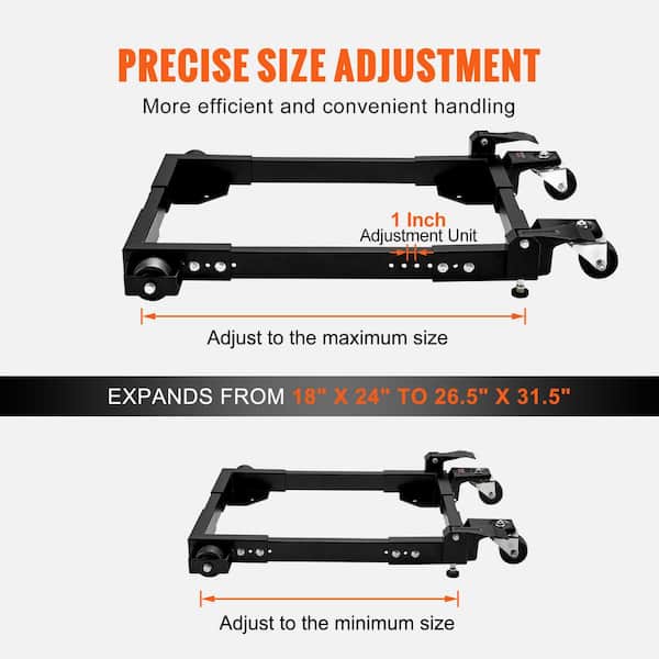Mobile Base VEVOR – 1500 Lbs Capacity, Adjustable From 18x24