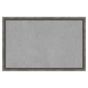 Burnished Concrete Narrow 34 in. x 22 in. Framed Magnetic Board