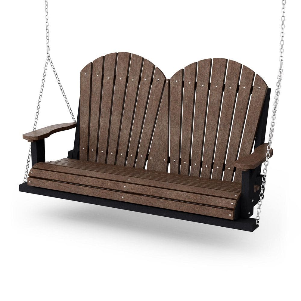 Heritage 2-Person Tudor Brown and Black HDPE Plastic Porch Swing price history on PriceWatchPro