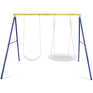 660 lbs. Heavy-Duty Metal Swing Frame Extra Large Swing Stand for Kids and Adults