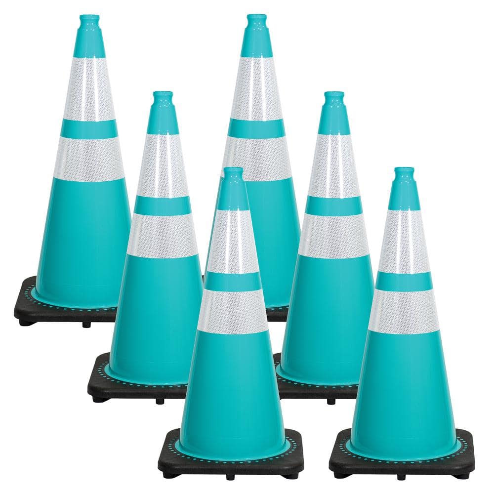 "28"" Teal Reflective Traffic Cones (6-Pack)" price history on PriceWatchPro