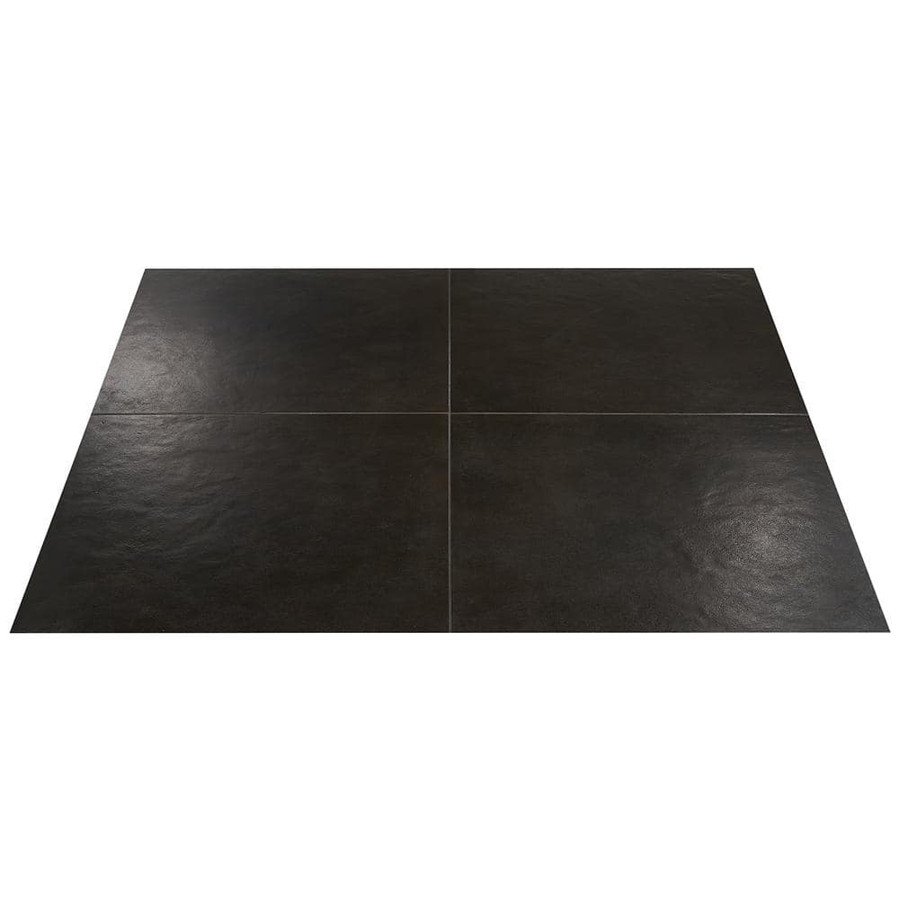 Vocal 24'' x 24'' Matte Black Porcelain Floor and Wall Tile