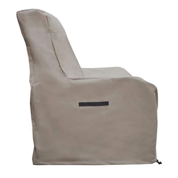 ITOPFOX 32 in. Outdoor Patio Furniture Chair Cover Heavy Duty Waterproof Stacking Chair Cover for Weather Protection Khaki