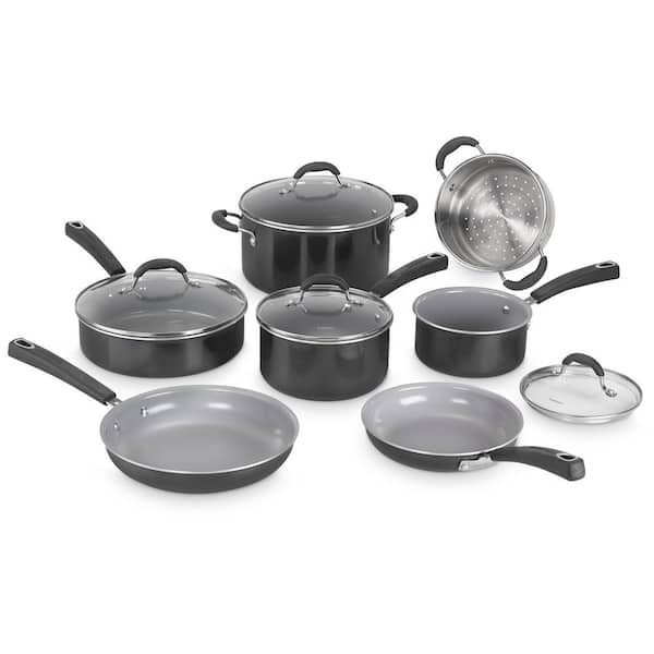 Cuisinart Advantage Nonstick 11-Piece Cookware Set, Black