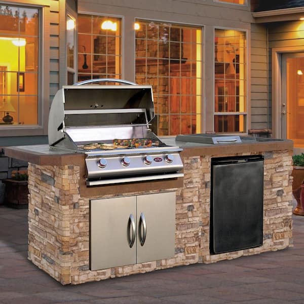 Cal Flame 10.5-in W x 6.75-in D x 16.375-in H Outdoor Kitchen