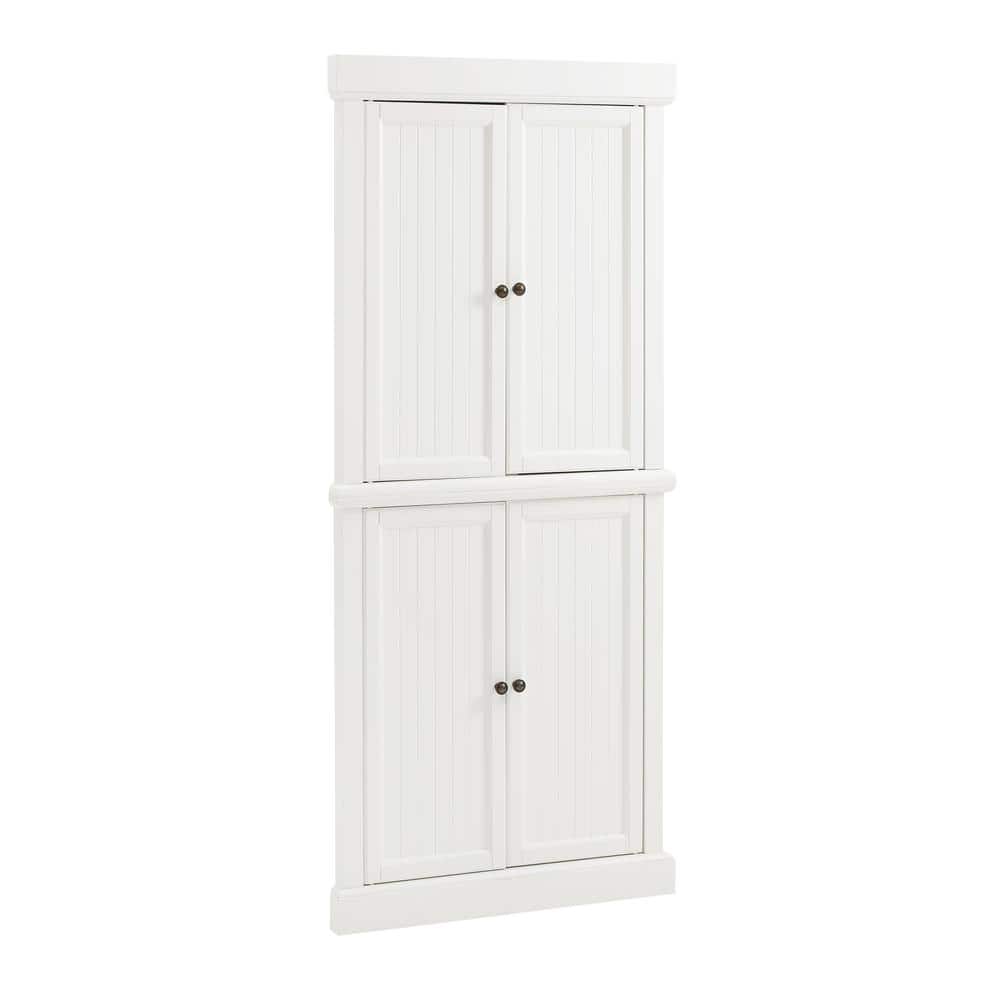 White Crosley Furniture Pantry Cabinets Kf33022wh 64 1000 