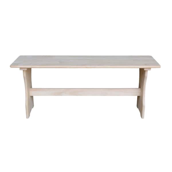International Concepts Unfinished Bench Be 4312 The Home Depot International Concepts Unfinished Bench, Farm Style Bench