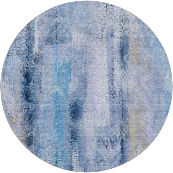 Addison Rugs Dream Shag Premium Machine Washable Abstract ADS537 Blue 8 ...