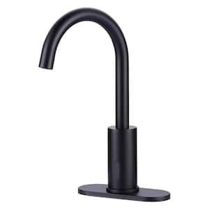 4 Centerset Touchless Single Hole Bathroom Faucet in Black
