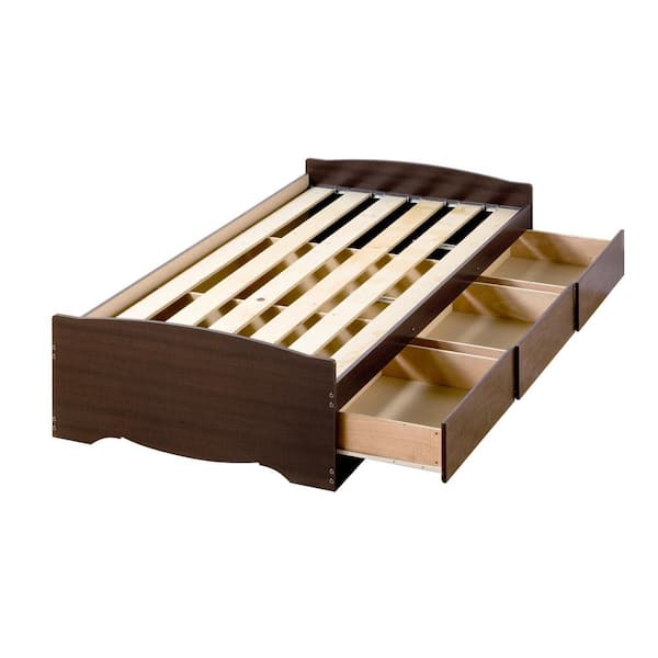 Prepac Fremont Twin XL Wood Storage Bed EBX-4105-K - The Home Depot