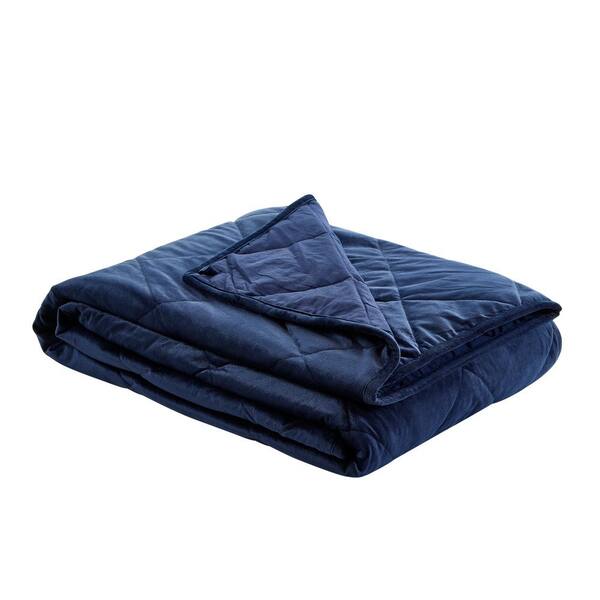 navy weighted blanket