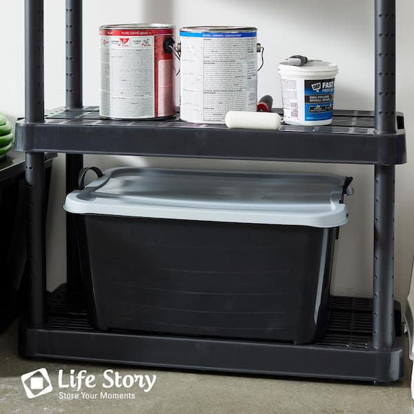 Locking Stackable Closet and Storage Box 55 Qt. Containers