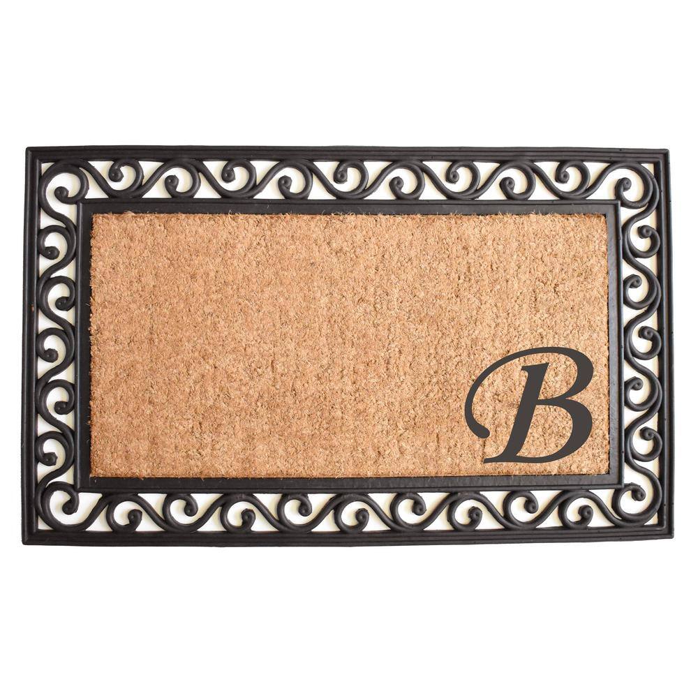 Versailles 22 in. x 36 in. Monogram B Door Mat price history on PriceWatchPro