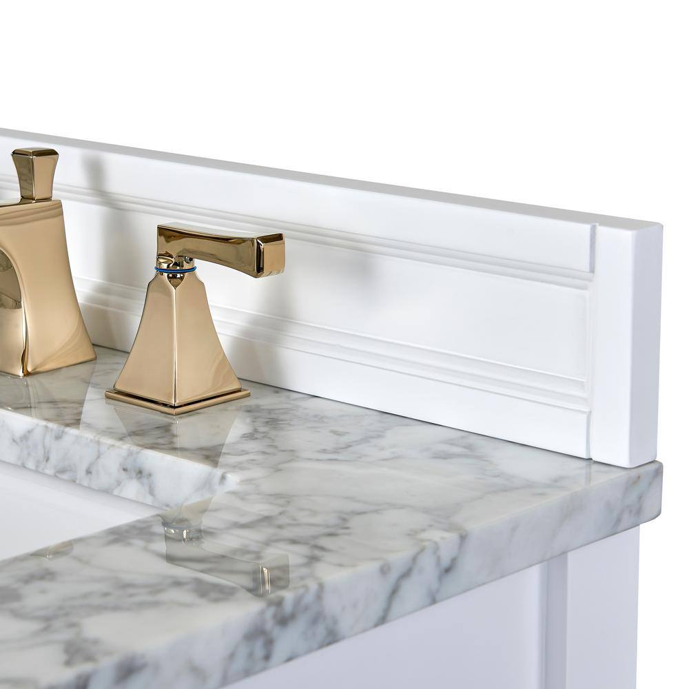 Adeline 60'' White Double Farmhouse Wood Vanity