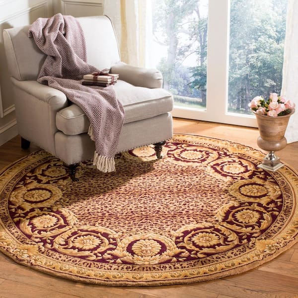 Florence 6 ft. x 6 ft. Assorted Leopard Print Round Rug