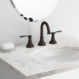 Worth 8 in. Widespread 2-Handle Bathroom Faucet in Oil-Rubbed Bronze