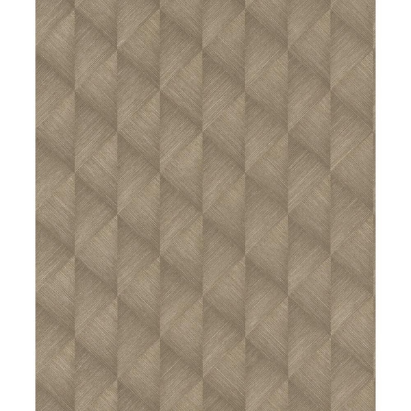 Advantage Miro Brown Geo Textured Non-Pasted Non-Woven Wallpaper Sample