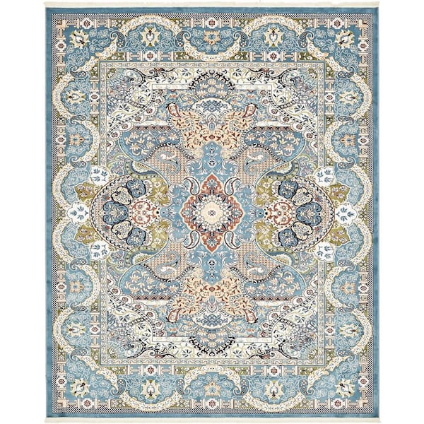 Unique Loom Narenj Glasgow Blue 8' 0 x 10' 0 Area Rug
