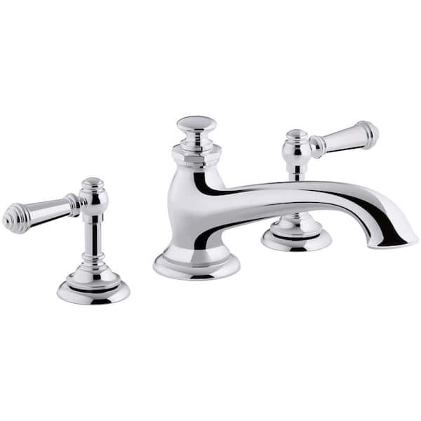 KOHLER Artifacts 9 in. Deck-Mount Bath Spout with Flare Design, Polished Chrome