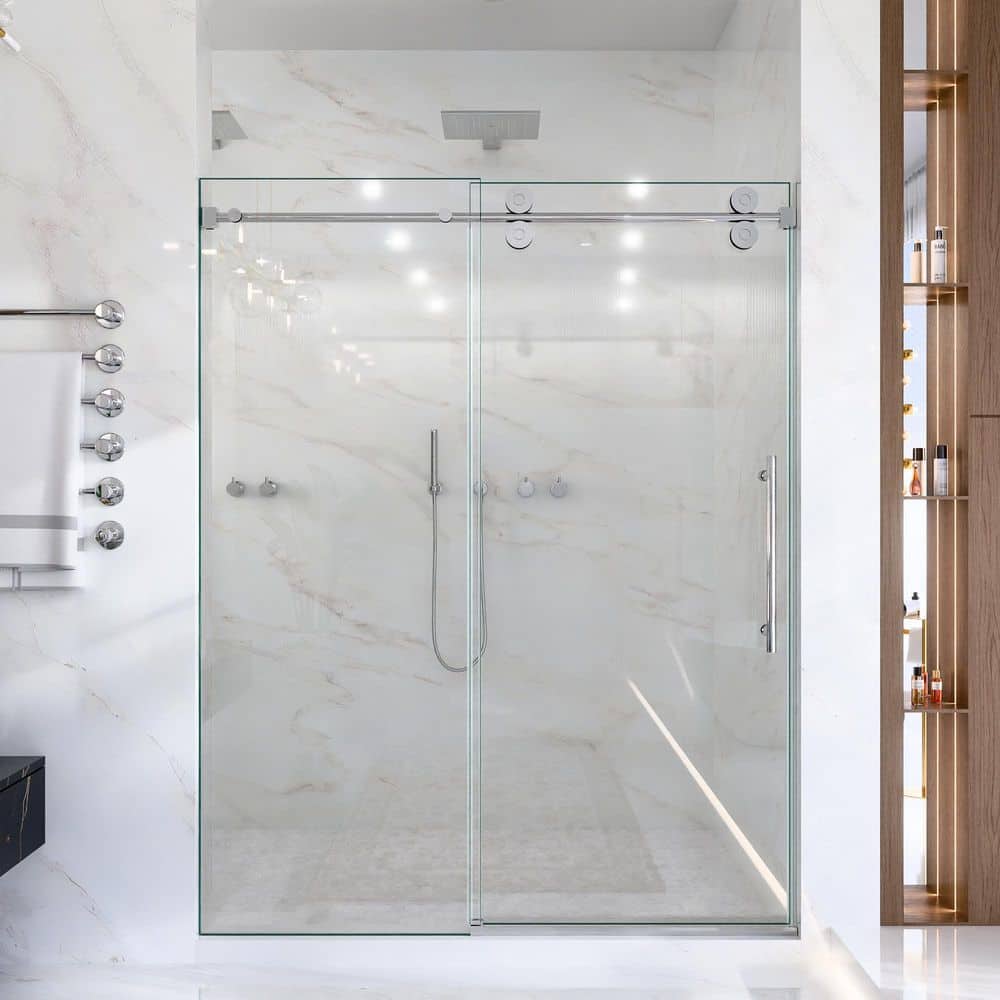 【 19661 さま専用 】スカーレット・シャワー 他 | ディメンション・ゼロ SHAAMA Valora 60 in. W x 72 in. H Single Sliding Frameless Shower