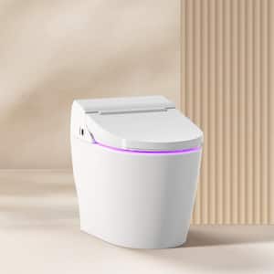 Stylement Tankless Smart Bidet Toilet Elongated in White, UV LED, Auto Flush, Heated Seat, Made in Korea