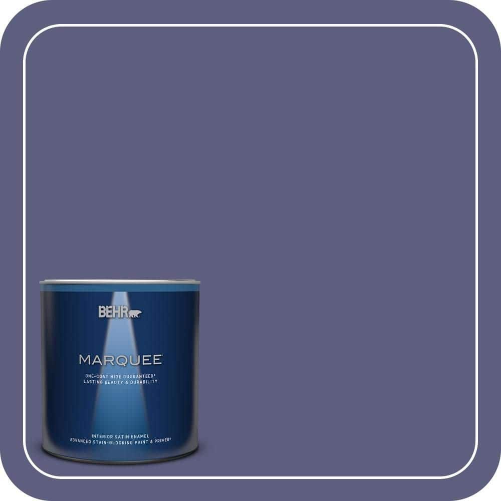 1 qt. #M550-7 Strong Iris One-Coat Hide Satin Enamel Interior Paint & Primer price history on PriceWatchPro